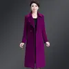Nuevo abrigo de alta calidad para mujer sin doble cara transfronterizo abrigo de lana de longitud media estilo coreano ajustado para otoño e invierno