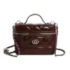 Bolsa pequena acolchoada estilo matelassê com corrente, bolsa tipo caixa, pequena bolsa de mão estilo Chanel, bolsa para almoço, versão coreana, bolsa transversal estilosa com textura
