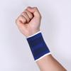 Muñequeras de Punto Poliéster-Algodón Color Azul Zafiro, Equipo de Protección Deportiva y Fitness, Muñequeras, Venta al por Mayor por Fabricante, Dropshipping y Transpirables