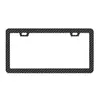 Marco Brillante para Placa de Matrícula Acero Inoxidable Cubierta para Placa de Matrícula de Coche Accesorios para Coche con Tornillos Cubierta Soporte Neutro para Placa de Matrícula de Coche de EE. UU.