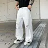 Pantalones Vaqueros Rasgados Pintados Estilo Graffiti Callejero Americano para Hombres y Mujeres Pierna Recta Sueltos Lavados Marca de Moda Hip-Hop Verano 2025