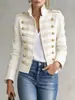 Chaqueta Corta de Mezclilla Rosa Casual Retro de Otoño Estación Independiente Transfronteriza Europea y Americana