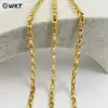 Bc225 Clásico Grueso Latón Chapado en Oro de 18 Quilates Hecho a Mano DIY Cadena Collar Pulsera Accesorios que Conservan el Color Joyería