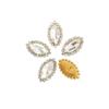 Taladro de ojo de caballo transfronterizo, taladro de cristal de doble capa de girasol, taladro de corazón de flor, horquilla de bricolaje, bolso de zapatos de boda, taladro cosido a mano