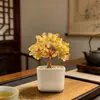 Árbol de la Fortuna de Cristal Natural Puro, Árbol del Dinero, Entrada de Sala de Estar, Escritorio de Oficina en Casa, Escritorio de Estudio, Mesa de Centro, Adorno Feng Shui para Ceremonia de Apertura