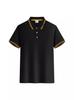 Camisa tipo polo de algodón con perlas, manga corta, cuello con solapa, ropa para grupo, ropa de trabajo, ropa de clase, logo estampado, unisex, casual