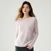 Nuevo Otoño/Invierno 100% Cachemir Puro de un Solo Hombro Tejido Base Superior para Mujer Top de Punto Hueco de Diamantes Suéter Holgado