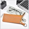 Bolsa Portátil Colgante para Guardar Gafas Bolsa de Almacenamiento de Gafas de Sol de PU Bolsa para Gafas Llavero Conveniente Bolsa Colgante para Gafas