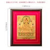 Thangka pintado à mão de Buda Yuanhui, estátua de Buda Changshou, pintura decorativa para entrada de sala de estar feita à mão no Nepal com minerais naturais.