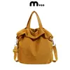 Bolso Cruzado Ligero Casual Estilo Japonés Bolso de Hombro Personalizable para Mujer Impermeable Ropa de Trabajo Color Sólido Versátil Nylon Nicho