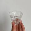 Vaso de Té Kung Fu de Vidrio Transparente con Patrón Martillado Engrosado Soplado a Mano Japonés Vaso de Té Vaso Personal