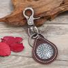 Fábrica directa de joyería punk estilo europeo y americano retro transfronterizo llavero de aleación para hombre cuero pequeños regalos