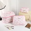 Bolsa de Maquiagem Grande Capacidade de Alta Qualidade, Multifuncional, Multiestilo, Bolsa de Armazenamento Fresca e Simples, Necessaire Portátil Casual e Simples