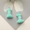 Colgante de Borla Corta de Caramelo Pequeño de Colores Hilo de Algodón Enrollado a Mano Borla Pendientes DIY Bolsa Llavero Hebilla de Zapato Accesorios