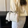 Bolsa Pillow Boston de Alta Qualidade, Bolsa Bowling com Design Exclusivo, Para o Dia a Dia Casual, Bolsa de Ombro Transversal de Alta Qualidade para Mulheres