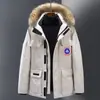 Elegante Chaqueta de Plumas Canada Goose Estilo Invierno 08 Expedición para Hombres y Mujeres Parejas Parka de Plumas de Pato Blanco Canadiense