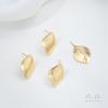 Brincos Curvos Lisos em Forma de Folha com Argolas Penduradas, Banhados a Ouro 14K com Conservação de Cor, Acessórios e Materiais para Brincos DIY Feitos à Mão