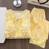 Pijama de mujer estilo princesa dulce para primavera y otoño, algodón con estampado de nubes y ribete de encaje, de manga larga, con copas en el pecho, conjunto de ropa para casa, se puede usar fuera