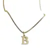Amazon Transfronterizo 26 Iniciales Inglesas Collar de Acero Inoxidable Moda Transfronteriza para Mujer Collar Simple que No se Desvanece