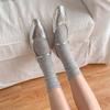 Calcetines de malla blanca calcetines de tubo para niños calcetines de verano finos de malla de algodón transpirables de verano huecos con rizo calcetines