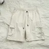 250617002 Shorts Cargo Casuais de Secagem Rápida de Estilo Igual para Casais de Verão ao Ar Livre, Leves e Versáteis para Roupas de Trabalho
