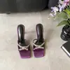 Sandalias de Moda Chuyuji Vintage Cuadradas con Pedrería 2026 Nuevo Verano Cómodas Estilo Europeo y Americano Correa Cruzada Punta Abierta