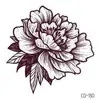 Adesivos de Tatuagem para Costas da Mão Mandala com Padrões Retrô, Adesivos de Tatuagem Florais Exóticos da Moda
