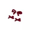 Año Nuevo Rojo Terciopelo Lazo Tocado tamaño pequeño DIY Pinza para el Cabello Pinza de Agarre Accesorios para el Cabello Flequillo de Frente para Mujer Pinza de Tiburón
