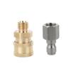 Conector rápido de pistola de água de alta pressão transfronteiriça M14 volta 1/4 conector de cobre puro 1/4 junta solta macho e fêmea cabeça conector de aço inoxidável
