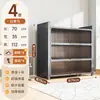 Armário de Armazenamento de Aço Prateleira de Armazenamento Doméstico Estante de Livros para Quarto Armário de Armazenamento Multi-Camadas de Piso para Varanda com Porta Armário de Armazenamento para Sala de Estar