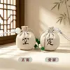 Exquisito Mini Sachet de Artemisa Bendición Zen Regalo Colgante para Teléfono Colgante para Coche Empaque de Tarjeta de Papel Sachet
