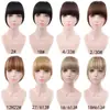 Peluca con Patillas, Línea de Cabello Natural y Flequillo Recto, Peluca de Fibra Sintética, Popular en Comercio Exterior, Ventas Transfronterizas Europeas y Americanas