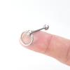 Piercing de língua europeu e americano de aço inoxidável Diamante Tcheco multicolorido argola de língua Novo Amazon transfronteiriço perfuração de corpo humano atacado