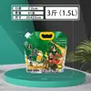 Saco Espesso Transparente para Embalagem de Cerveja, Bolsa Saco para Cerveja Fresca, Bolsa de Água para Exterior, Bolsa Auto-Suportável com Bico, Logo Impressível para Atacado