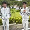 Outono 2026 Conjunto de Duas Peças com Capuz e Zíper Três Listras Masculino e Feminino Luxo Leve Estilo de Rua Conjunto Casual de Moda