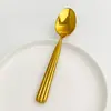 Cuchara de Acero Inoxidable 304 con Forma de Calabaza para Comer en Casa, Cuchara para Mezclar Arroz, Cuchara para Yogur y Helado, Cuchara para Plato Principal de Restaurante, Cuchara para Sopa
