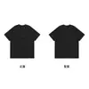 Representar Camiseta Masculina de Manga Curta com Estampa de Tubarão Lavada Estilo Antigo Retro Marca de Moda Europeia e Americana Manga Meia Estação Verão