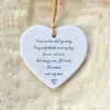 Colgante Plano Popular Acrílico Amor Corazón Forma de Corazón Árbol de Navidad Decoraciones Festivas