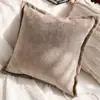 Almofada de Cintura para Cama de Luxo Leve Capa de Almofada para Janela de Canto Estilo Nórdico Estilo Retrô de Alta Qualidade Capa de Almofada Abraçável para Sofá de Casa