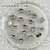 Decoraciones para Uñas con Pedrería Acabado Blanco K9, Pedrería Ovalada sin Base Hielo Azúcar Deslumbrante de Alta Gama, Accesorios de Pedrería para Uñas de Lujo Ligero
