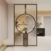 Nova Divisória de Tela de Vidro Estilo Chinês para Entrada de Sala de Estar, Treliça Vazada para Sala de Estar e Grade de Metal para Hotel
