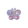 Pendientes Dulces de Circonita Rosa, Pendientes de Acero de Titanio Médico, Pendientes Exquisitos Super Brillantes, Pendientes de Rosca a la Moda y Elegantes Anti-Caída