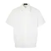 Camisa Holgada de Manga Corta Estilo Retro Americano de Alta Tecnología para Viajeros, Camiseta Cardigan Versátil Simple de Verano para Hombres y Mujeres, Top Casual
