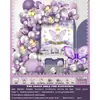 Conjunto de Balões de Aniversário Infantil para Crianças de 1 a 5 Anos, Suprimentos de Decoração para Cena de Festa, Conjunto Completo para Meninos e Meninas