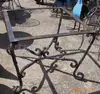 Suministro Directo Subei Mesa de Hierro Forjado Artesanal Mesa Cuadrada Metálica de Exterior Mesa de Comedor de Hierro Artesanal Almacenamiento Hilo de Lana