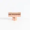 Fabricante de Conector T de Cobre Vermelho para Tubo Conector T de Cobre Vermelho de Três Vias Conector de Acessórios de Tubo de Cobre para Aquecedor de Água Soldagem de Tubo de Cobre para Ar Condicionado