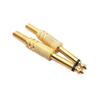 Conector de audio mono de 6,5 mm chapado en oro, conector de micrófono de 6,35 mm, directo de fábrica