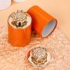 Ventas Directas de Fábrica Creativas Latas de Té Pu'Er Pequeñas Mini Latas de Metal con Tapa de Flor de Loto Cajas de Empaque para Regalos de Empresa Personalización