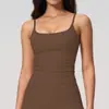 Camiseta de tirantes de yoga de tela cepillada transfronteriza para mujer, con sujetador incorporado, tirantes finos, elegante diseño en la espalda, ajustada, de secado rápido y adecuada para deportes. 5555