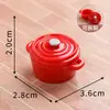 Micro-paisagem Desenho Animado Simulação Abóbora Pequeno Pote de Ferro Casa de Bonecas Cenário Acessórios Decorativos DIY Mini Enfeites de Mesa